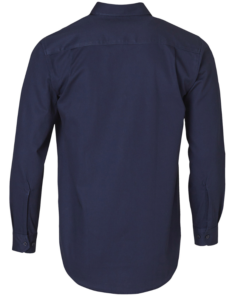 COTTON DRILL LONG SLEEVE WORK SHIRT